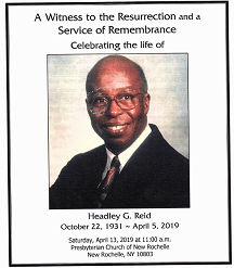 Headley Reid Funeral Servie